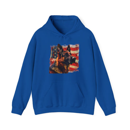 German Shepherd Patriotic Unisex Hoodie