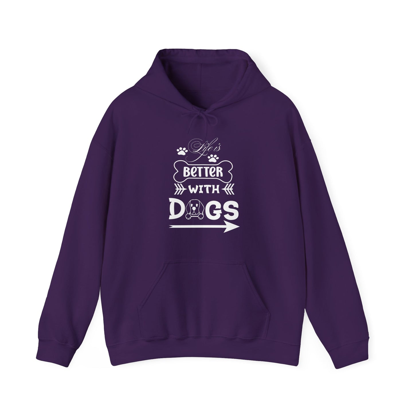 Life Is Better With Dogs - Pet Lover Unisex Hoodie