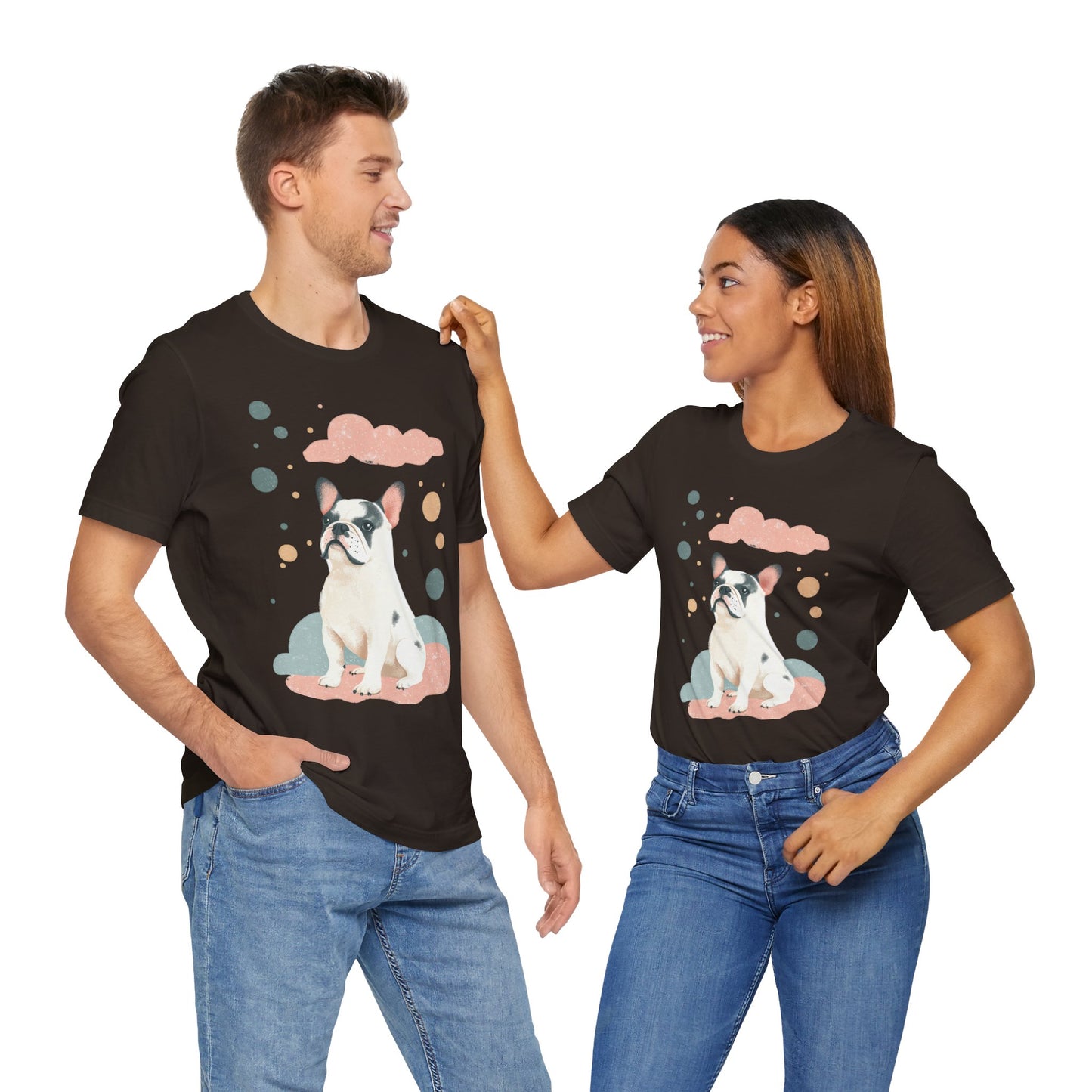 Dreamy Bulldog Skies – Unisex T-Shirt