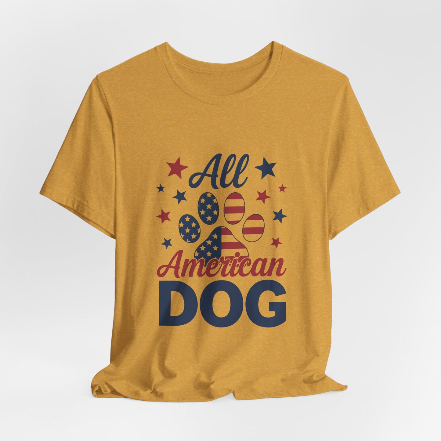 All American Dog Tee – Patriotic Paw Pride