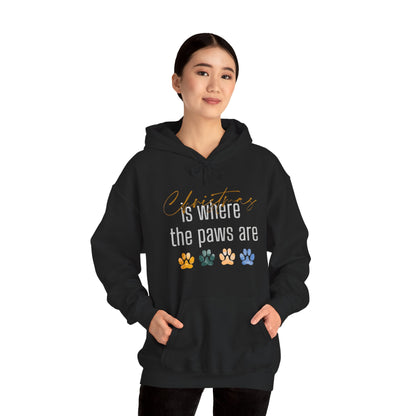 Christmas Is Where The Paws Are Hoodie