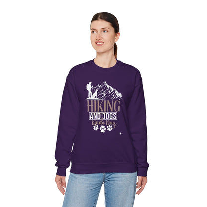 Hiking and Dogs Kinda Day Unisex Sweatshirt