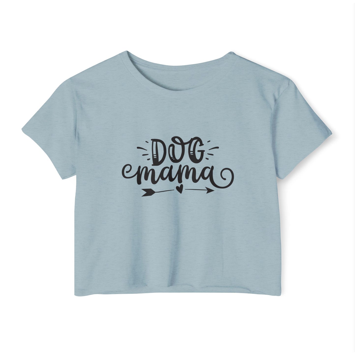 Dog Mama Crop Top – Cute Pet Lover Graphic Tee