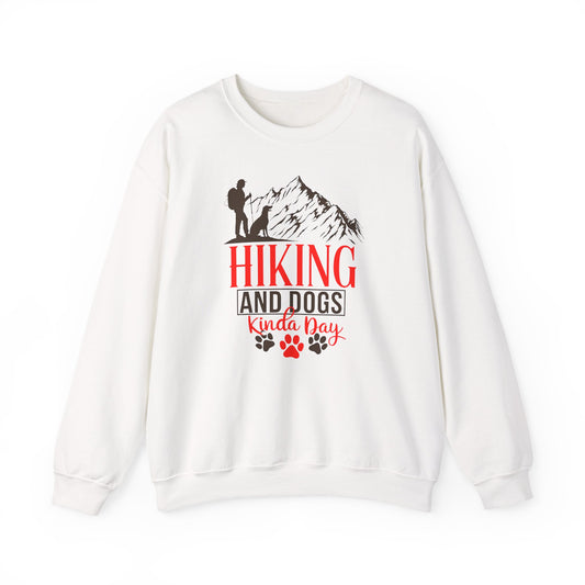 Hiking and Dogs Kinda Day Unisex Sweatshirt