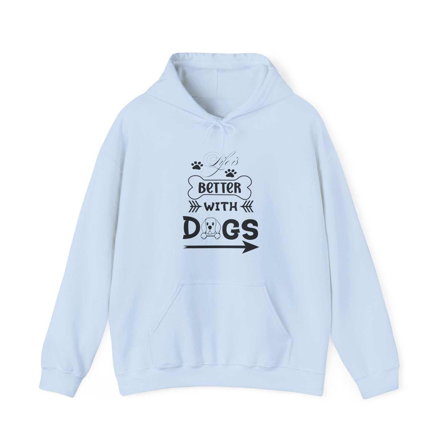 Life Is Better With Dogs - Pet Lover Unisex Hoodie