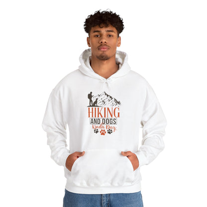 Hiking and Dogs Kinda Day Unisex Hoodie