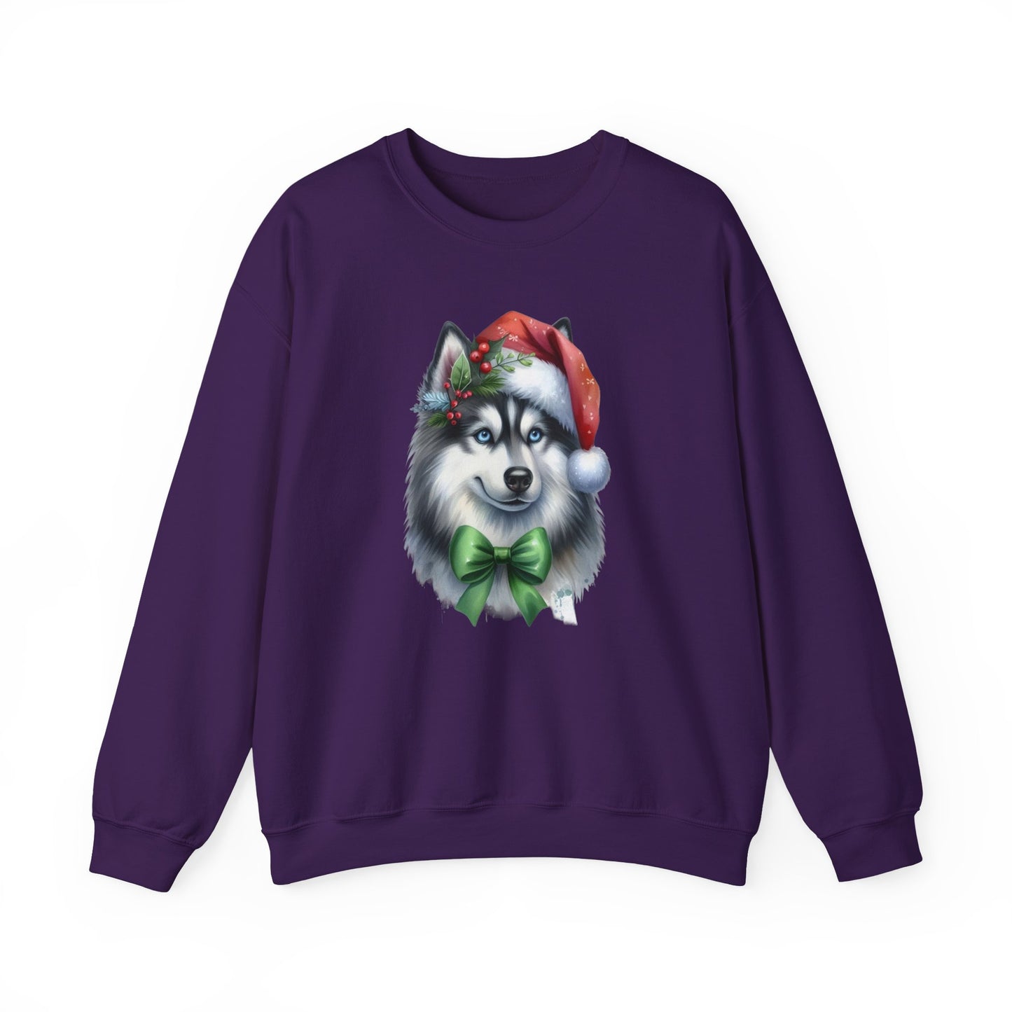 Husky Santa Sweatshirt | Festive Christmas Dog Sweater