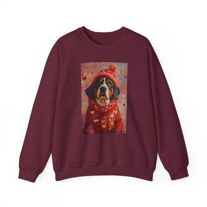 Bernese Love Sweatshirt | Valentine's Dog Sweater Art