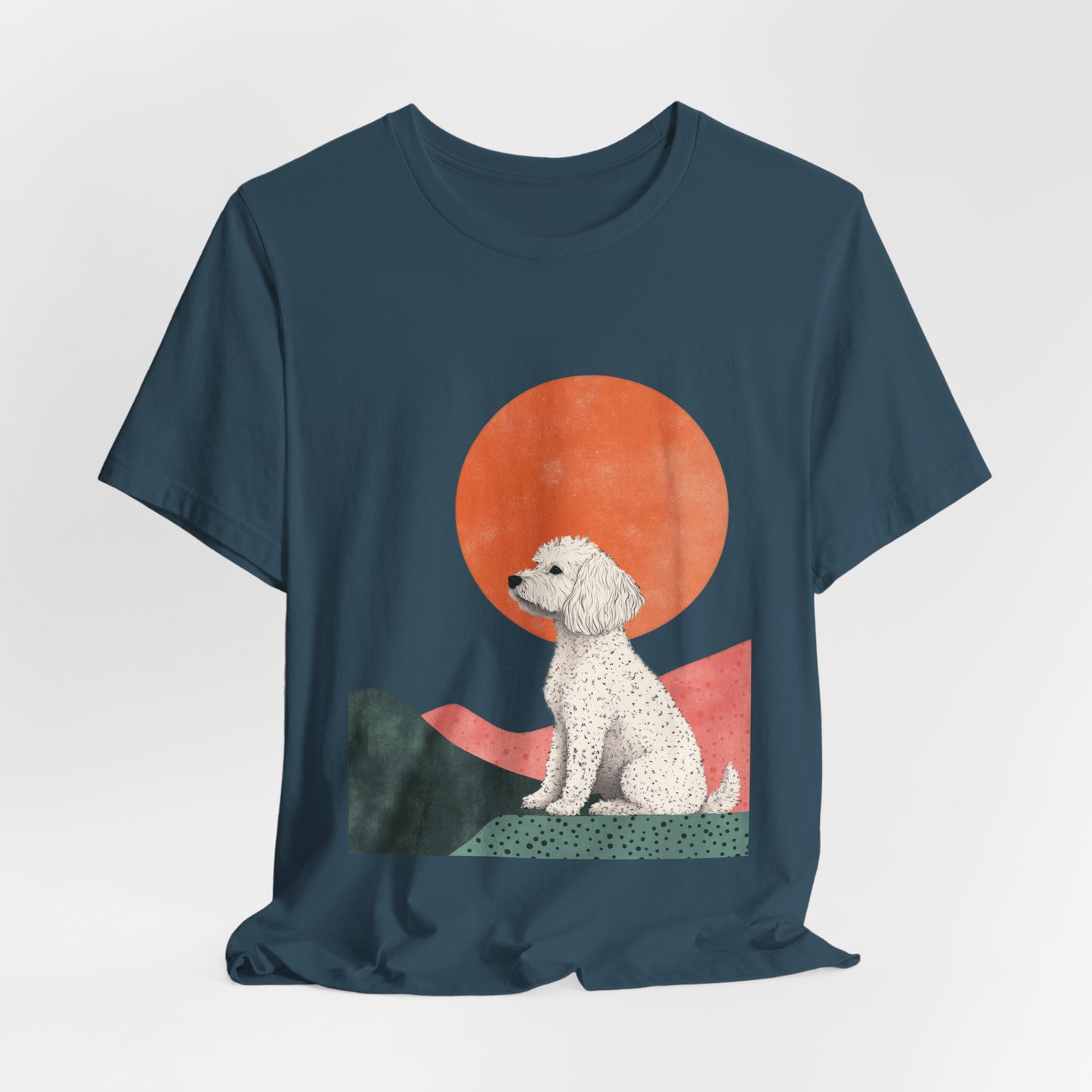 Cockapoo Minimalist Sunset Unisex Tee