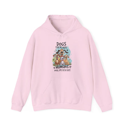 Dogs Make Me Happy Humans Make My Head Hurt Unisex Hoodie