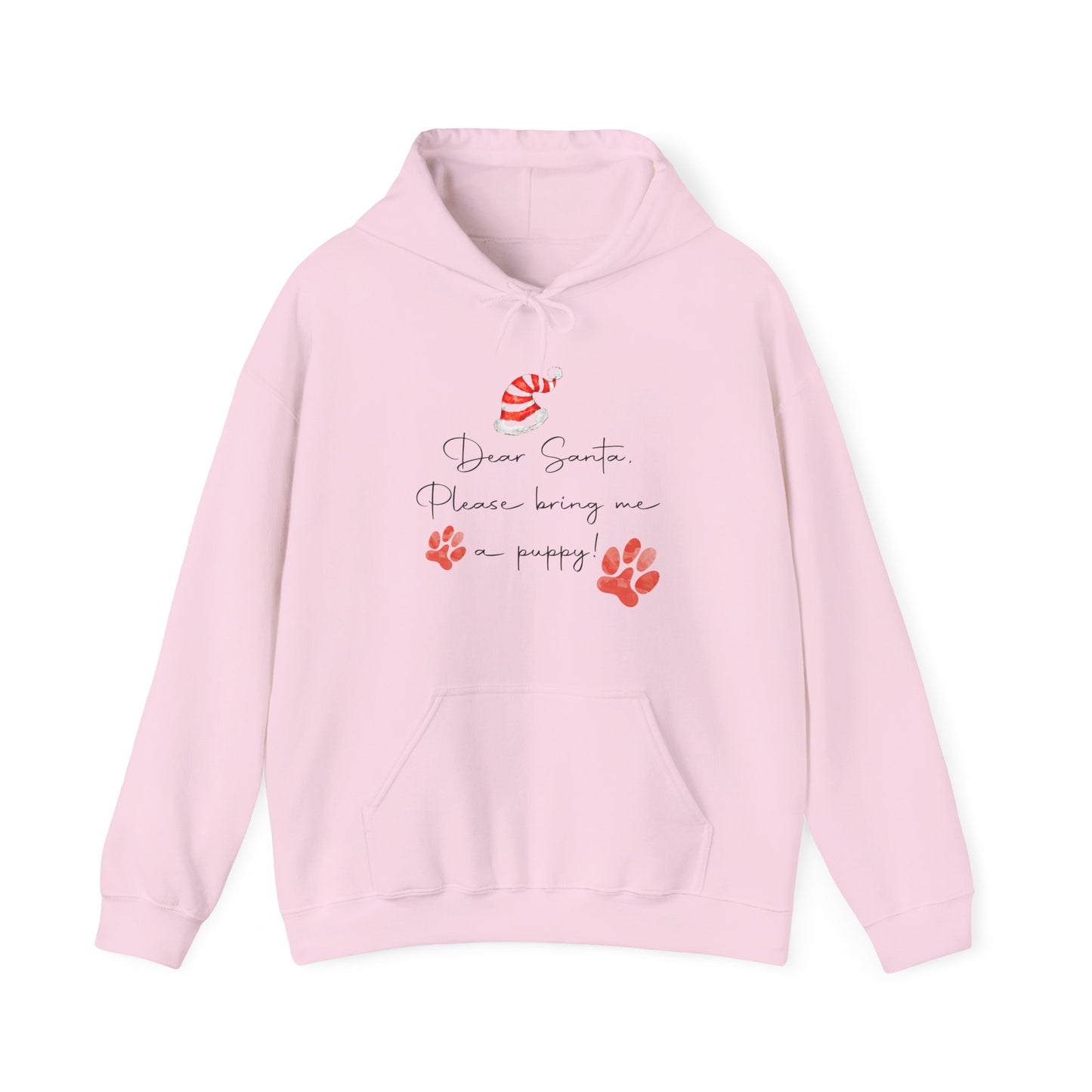 Dear Santa, Bring Me a Puppy - Christmas Hoodie