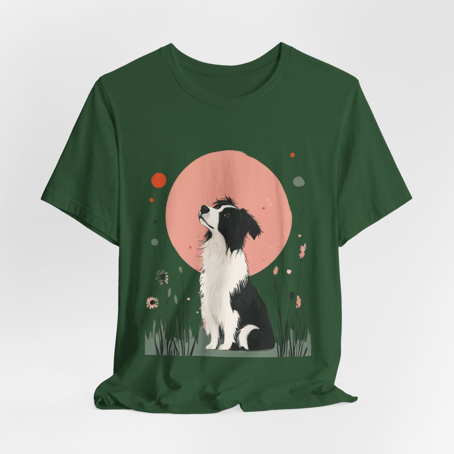 Dreamy Australian Shepherd Minimalist Unisex Tee
