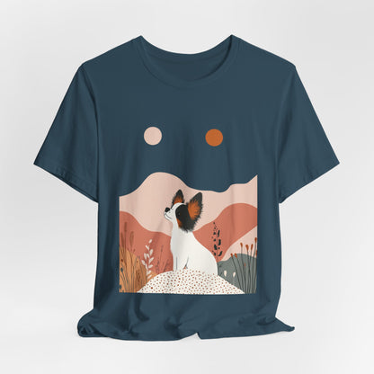 Papillon Spirit – Unisex Artistic Dog T-Shirt
