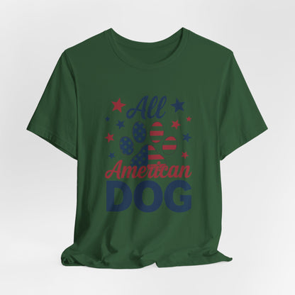 All American Dog Tee – Patriotic Paw Pride