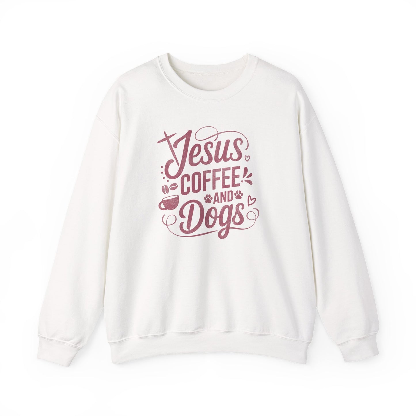 Jesus, Coffee, and Dogs Unisex Sweatshirt