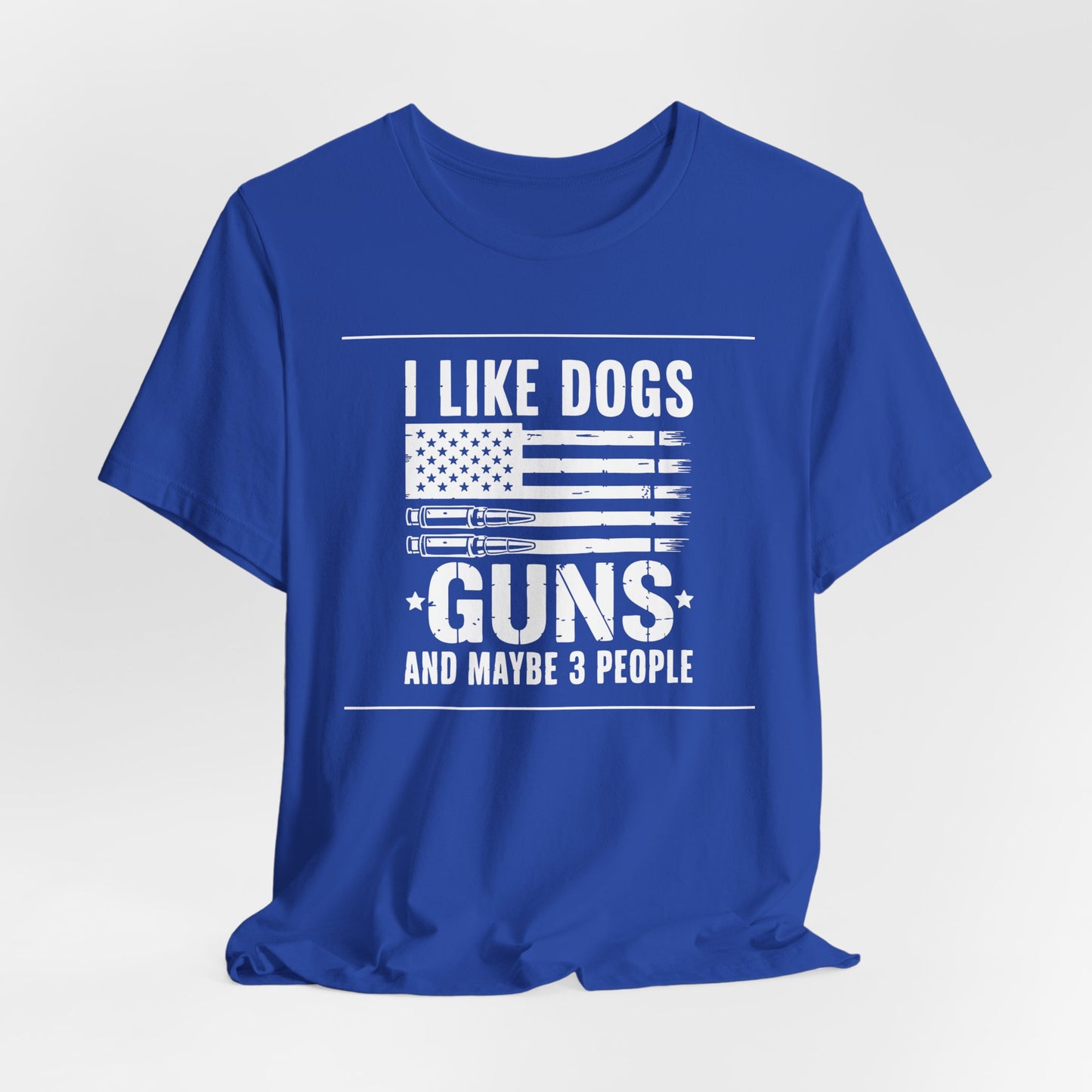 "Dogs, Guns & 3 People" Unisex T-Shirt –  Patriotic Tee