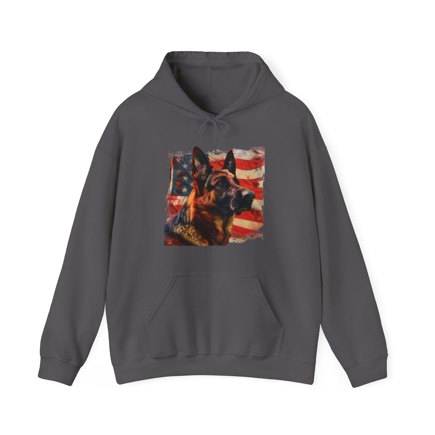 German Shepherd Patriotic Unisex Hoodie
