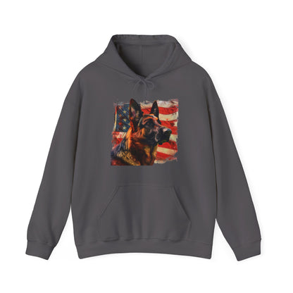 German Shepherd Patriotic Unisex Hoodie