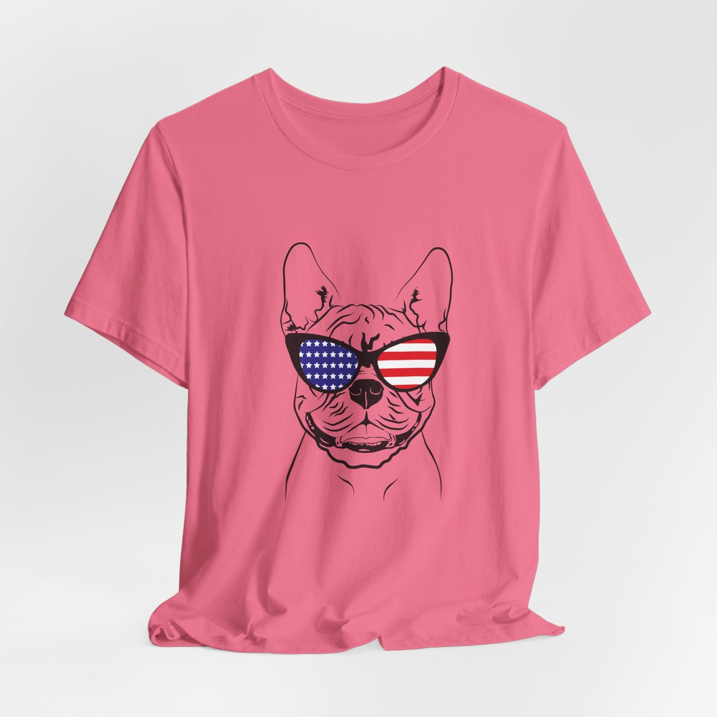 Patriotic French Bulldog T-Shirt – Unisex USA Dog Lover Tee