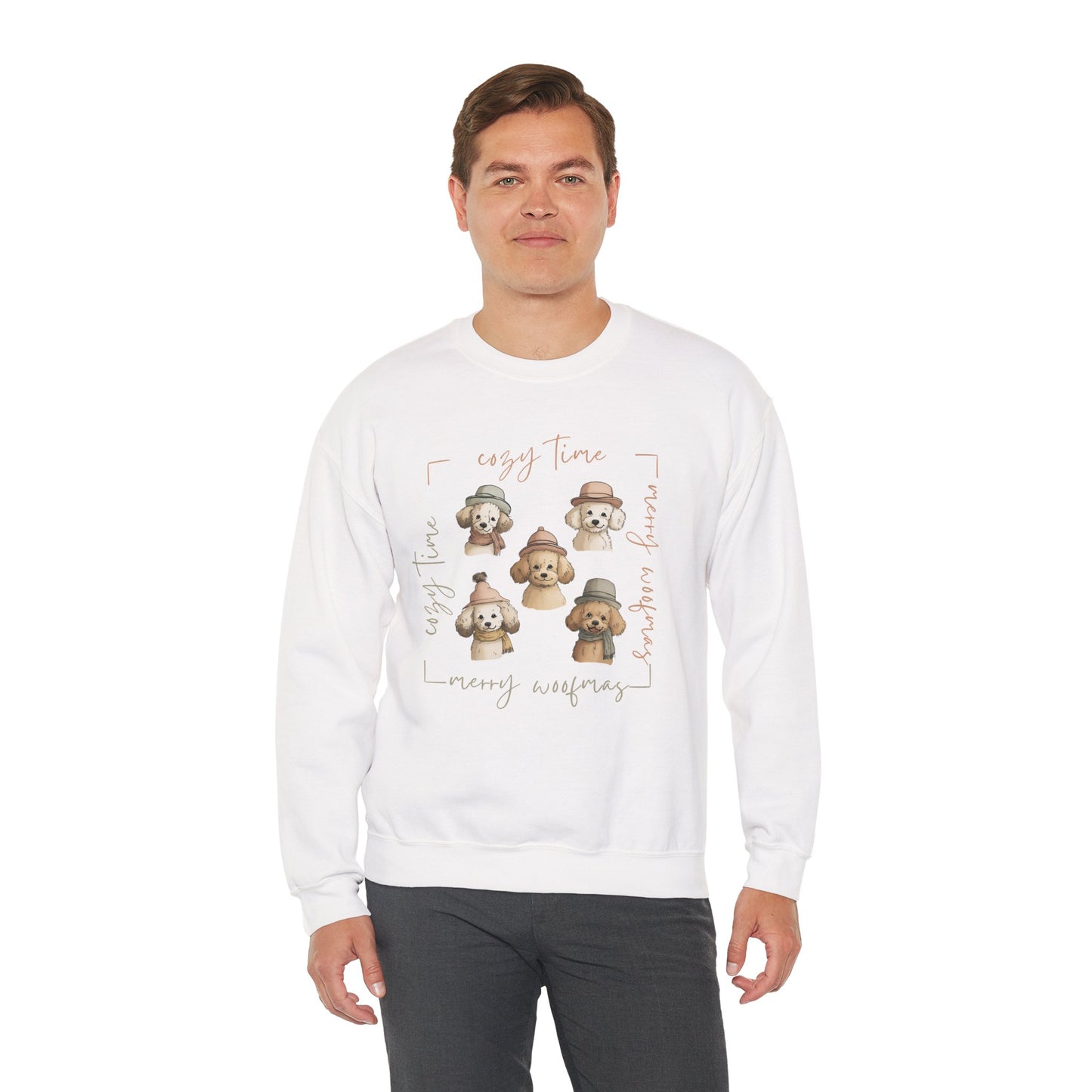Cozy Woofmas Sweatshirt | Stylish Poodle Squad Sweater