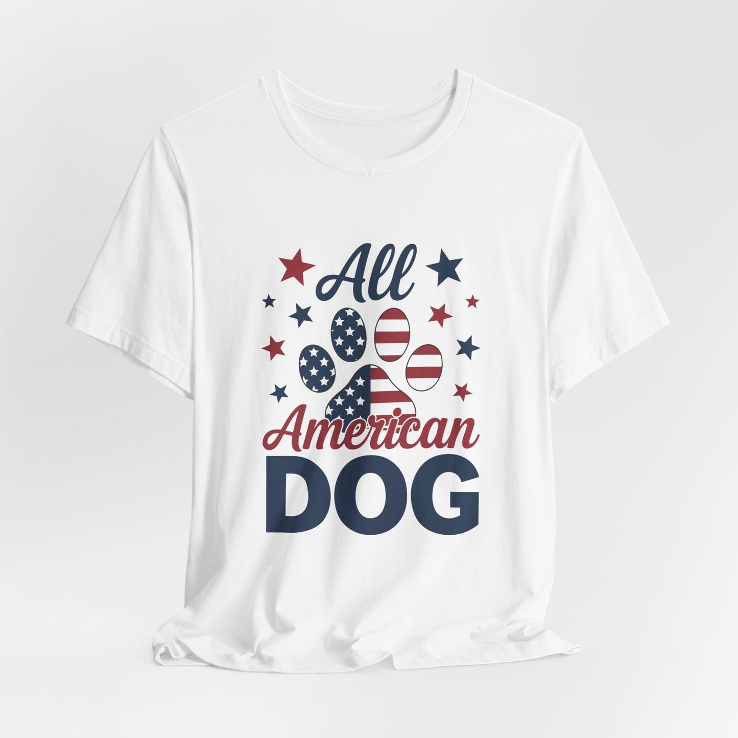 All American Dog Tee – Patriotic Paw Pride
