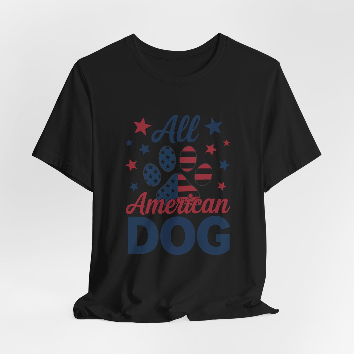 All American Dog Tee – Patriotic Paw Pride