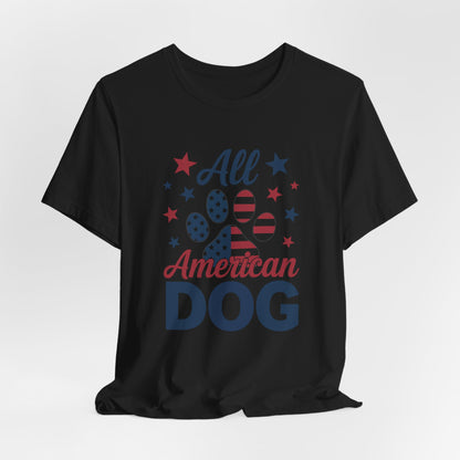 All American Dog Tee – Patriotic Paw Pride