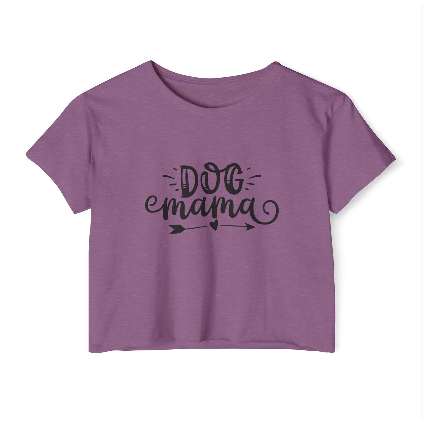 Dog Mama Crop Top – Cute Pet Lover Graphic Tee