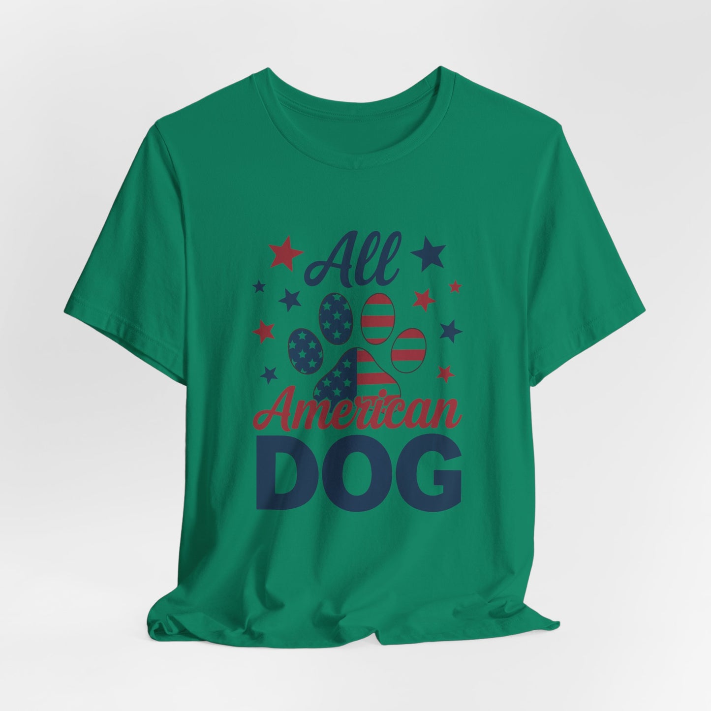 All American Dog Tee – Patriotic Paw Pride