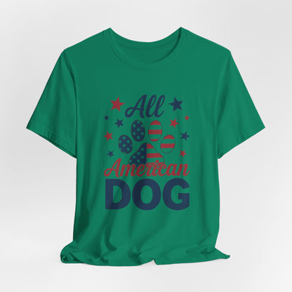 All American Dog Tee – Patriotic Paw Pride