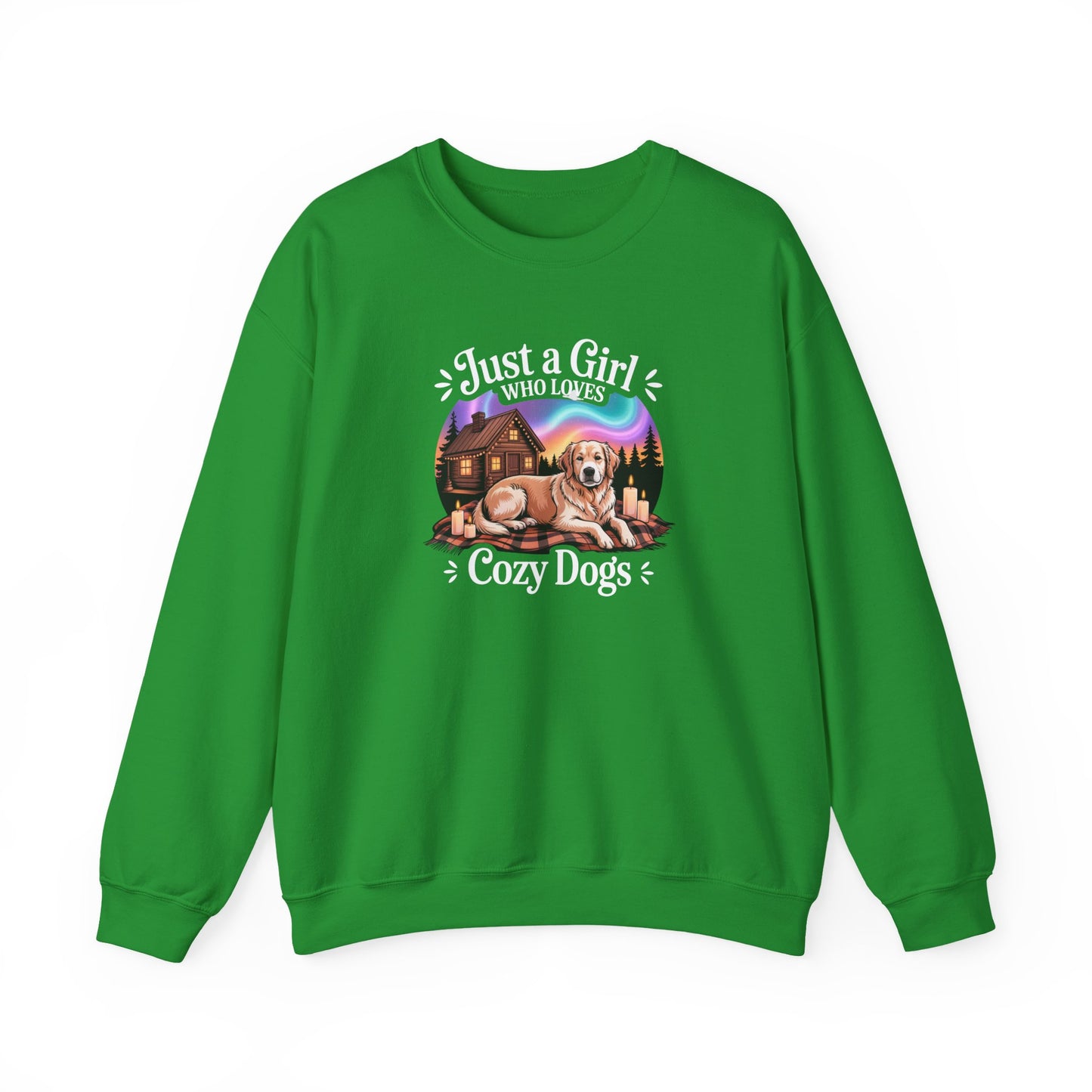 Cozy Dog Girl Sweatshirt | Golden Retriever Lover Gift