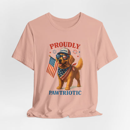 Proudly Pawtriotic Dog – Unisex Patriotic T-Shirt