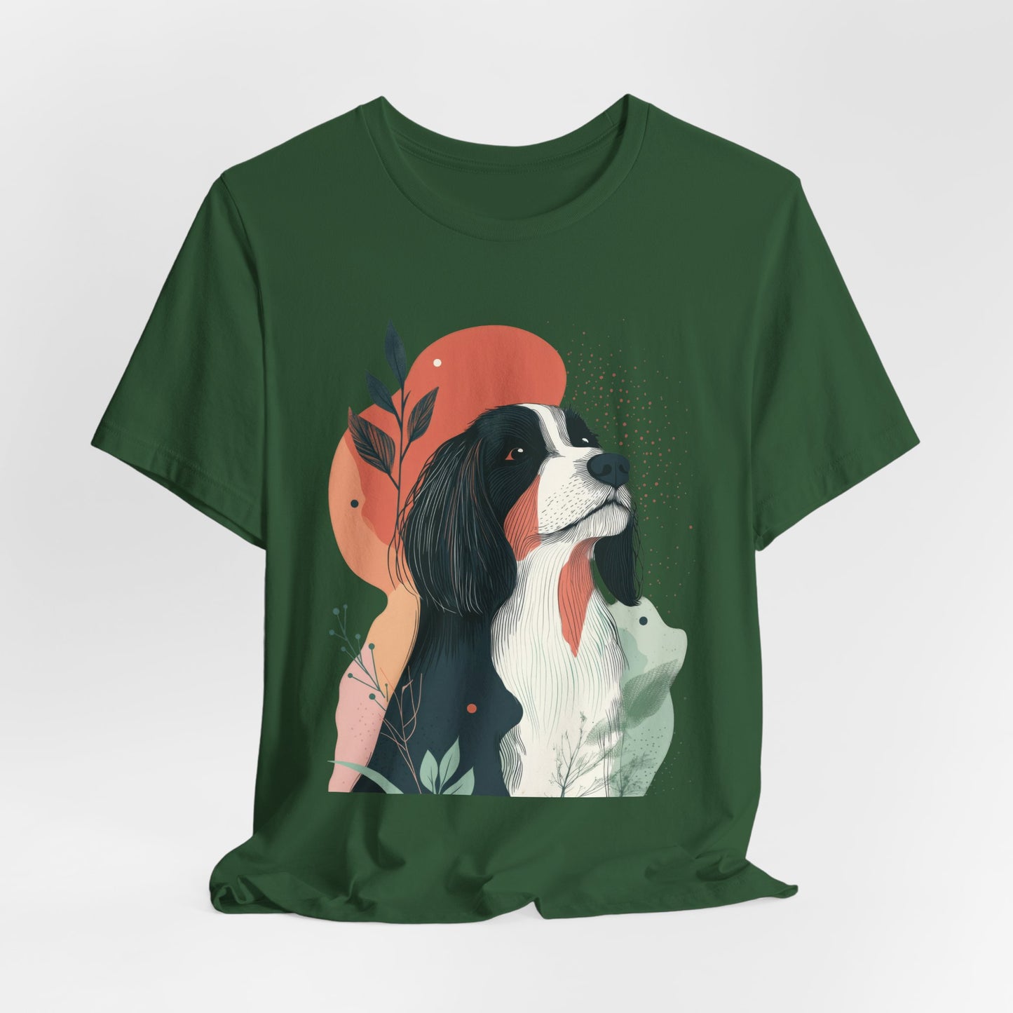 Abstract Bearded Collie Minimalist Unisex Tee