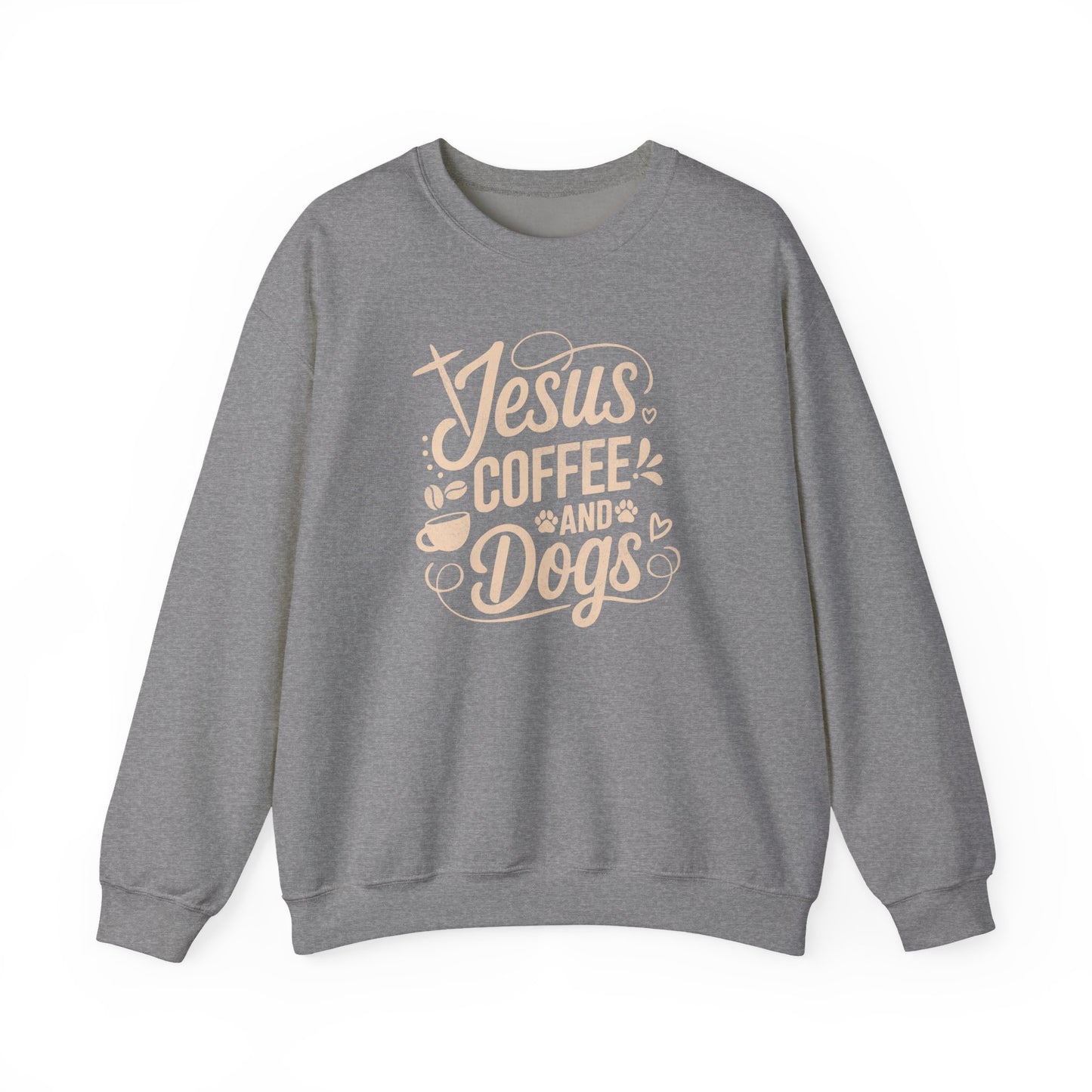 Jesus, Coffee, and Dogs Unisex Sweatshirt