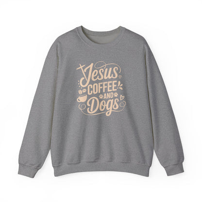 Jesus, Coffee, and Dogs Unisex Sweatshirt