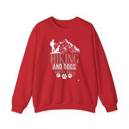 Hiking and Dogs Kinda Day Unisex Sweatshirt
