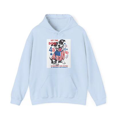 4th of July Dog - American Flag Patriotic Hoodie