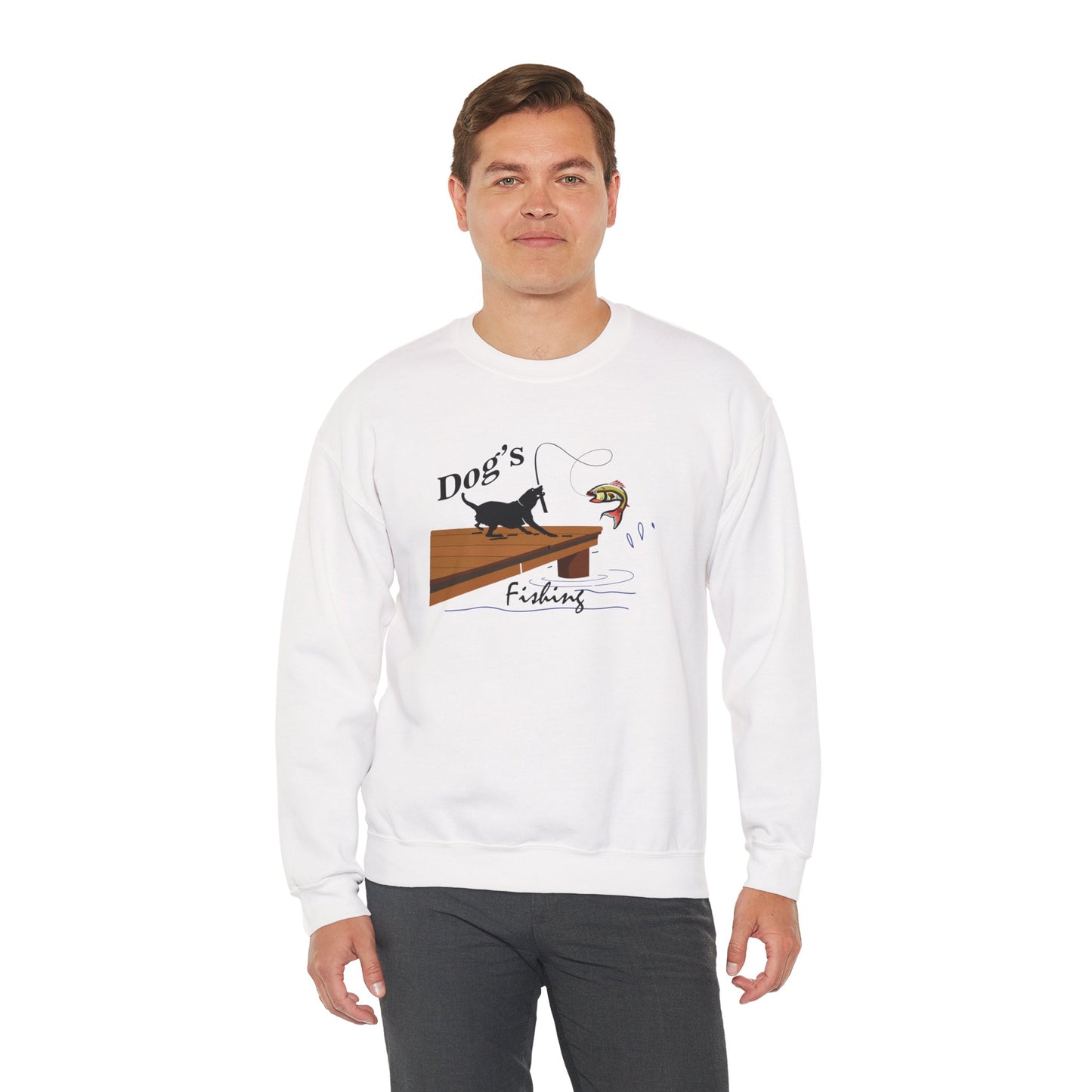 Dog's Fishing Trip Unisex Sweatshirt