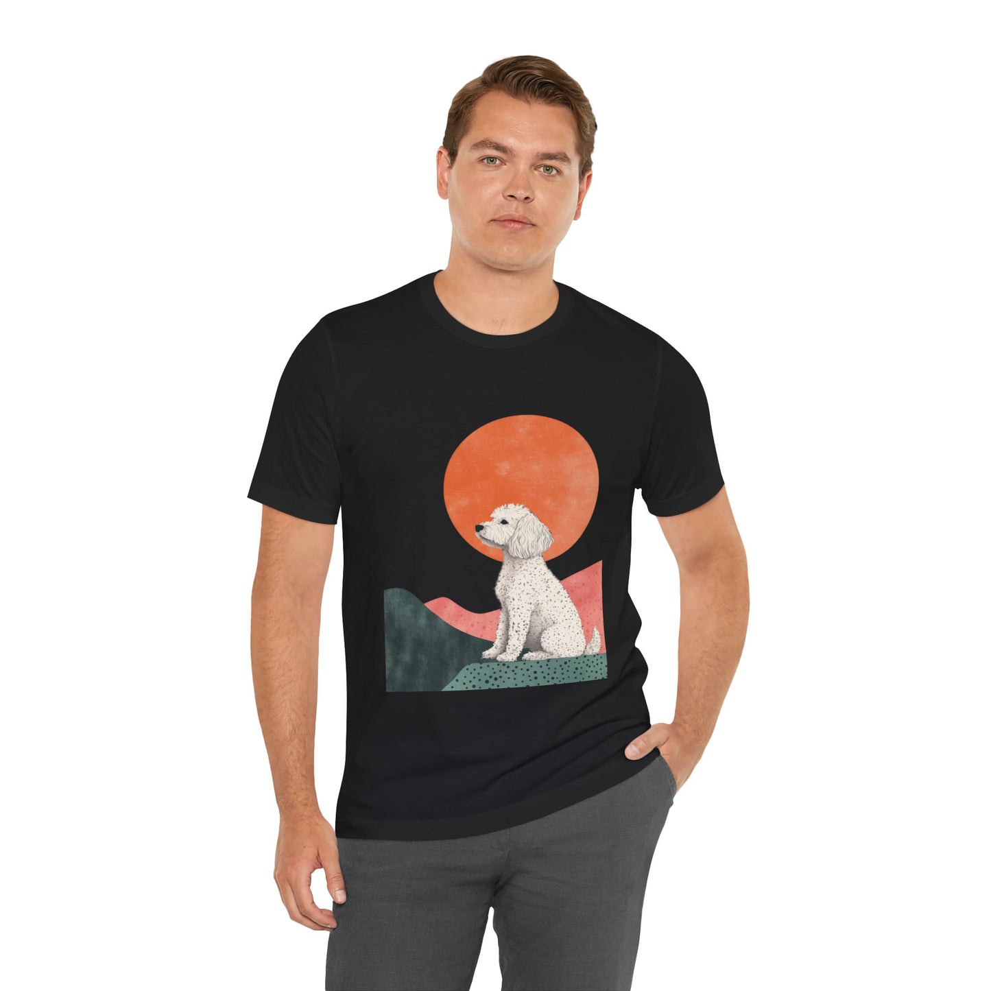 Cockapoo Minimalist Sunset Unisex Tee