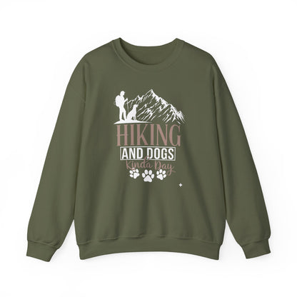 Hiking and Dogs Kinda Day Unisex Sweatshirt