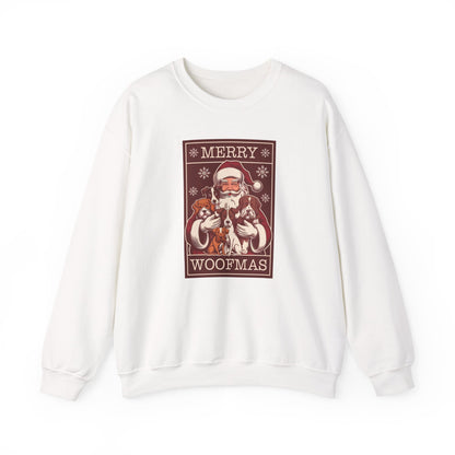 Merry Woofmas Santa Dog Unisex Christmas Sweatshirt