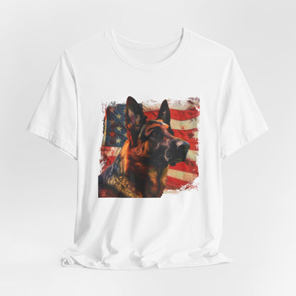 German Shepherd Patriotic Unisex T-Shirt