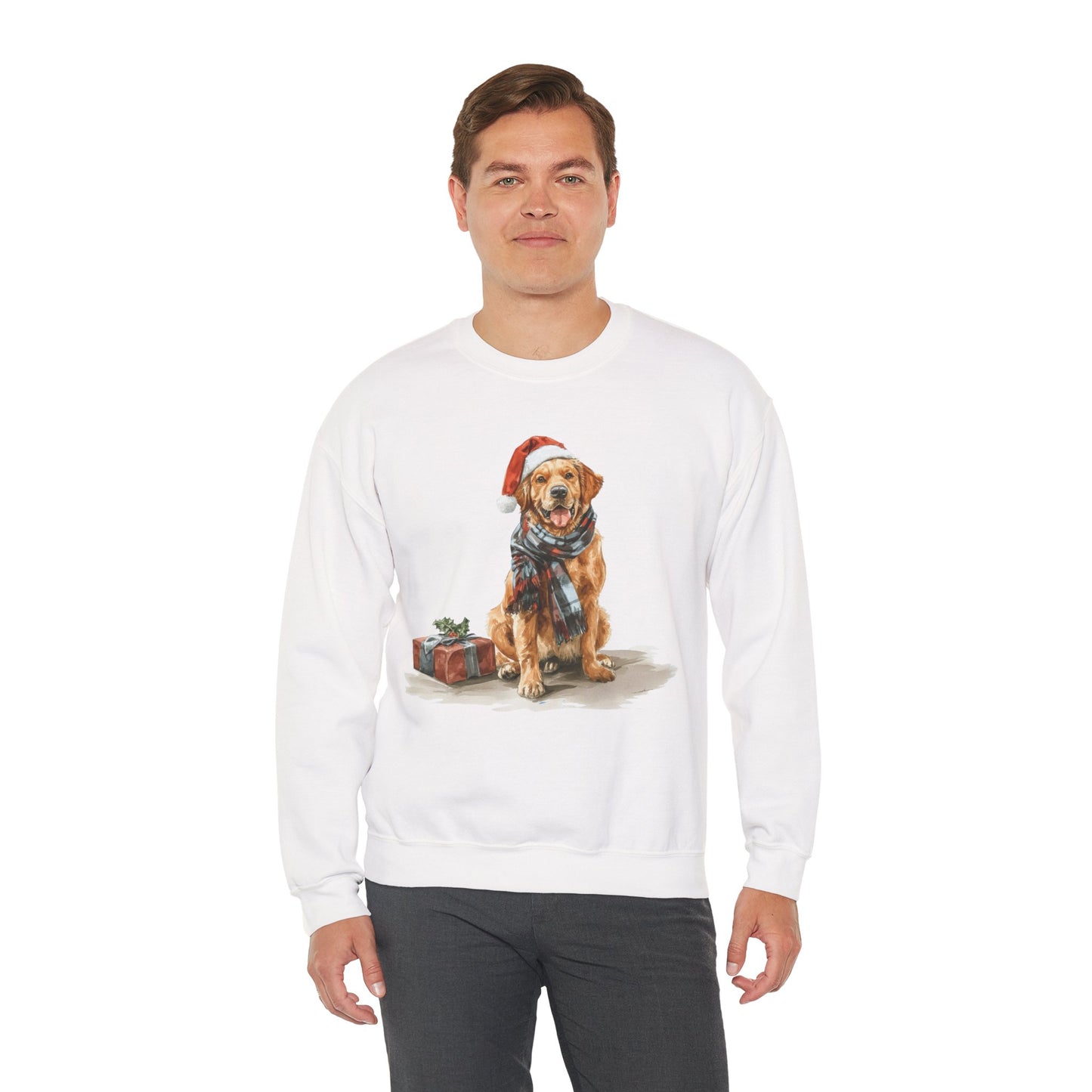 Golden Retriever Christmas Sweatshirt | Festive Dog Gift