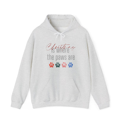 Christmas Is Where The Paws Are Hoodie