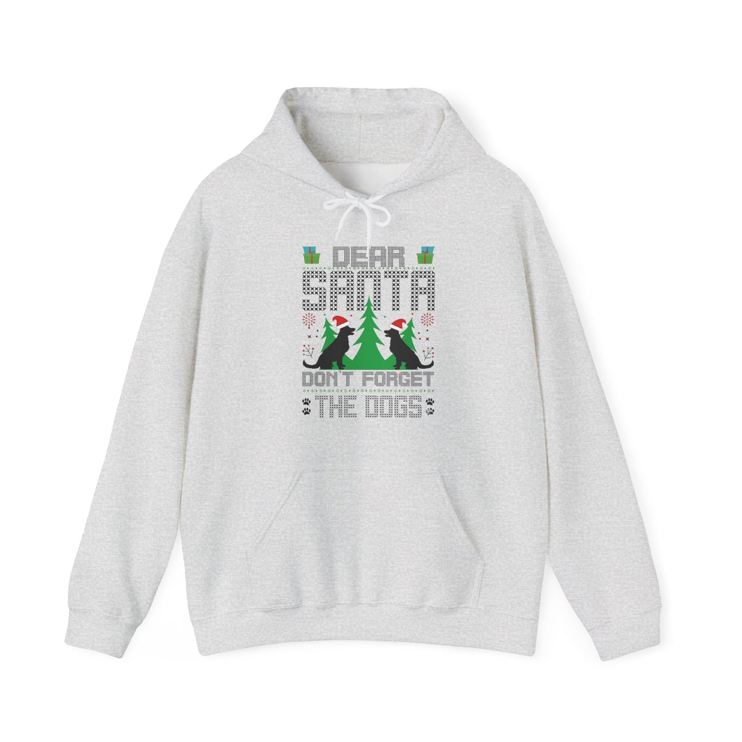 Dear Santa Don't Forget the Dogs – Unisex Holiday Hoodie