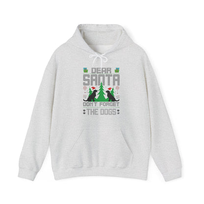 Dear Santa Don't Forget the Dogs – Unisex Holiday Hoodie