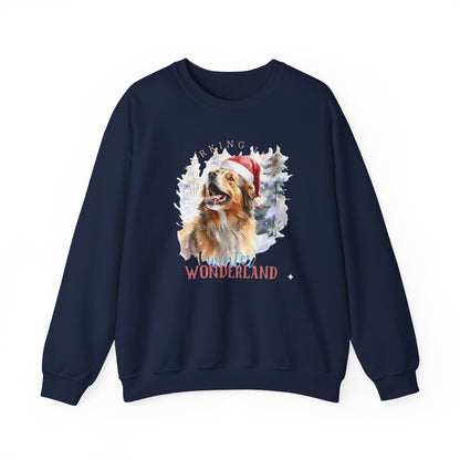 Festive Dog Winter Wonderland Unisex Sweater