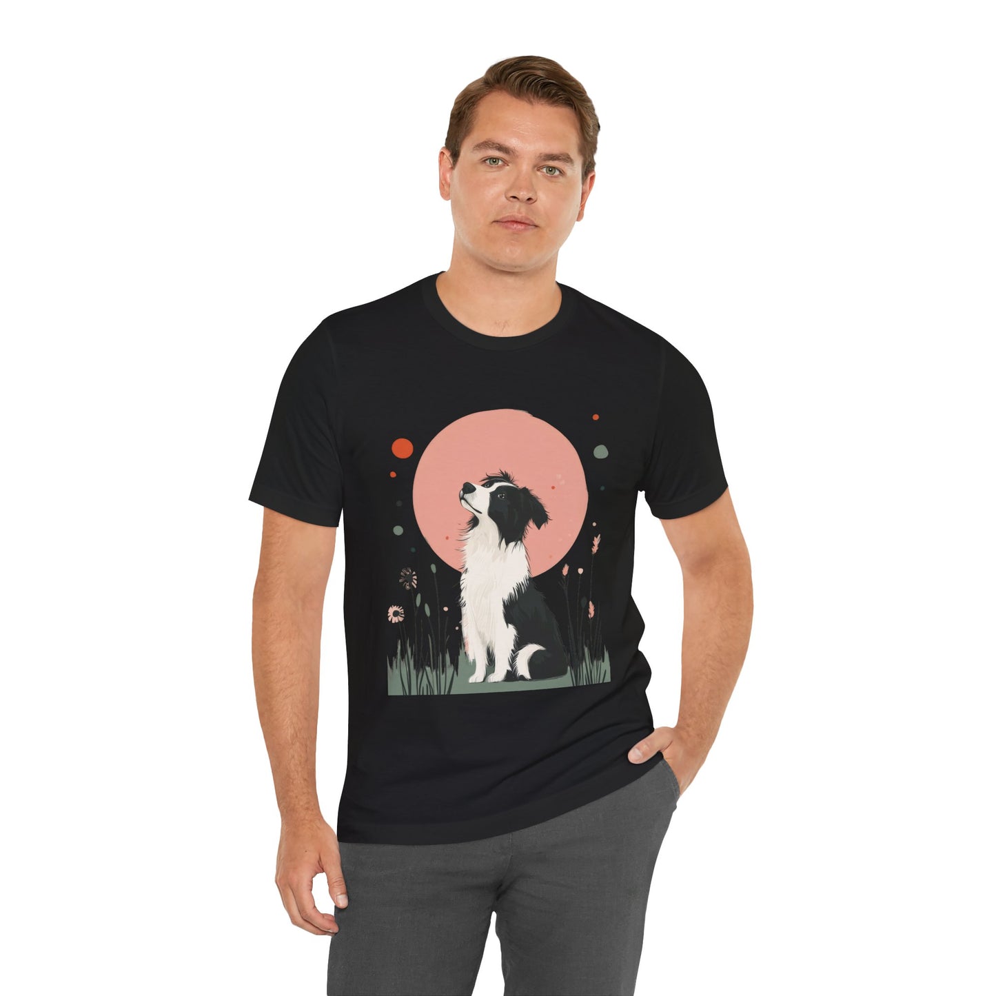 Dreamy Australian Shepherd Minimalist Unisex Tee