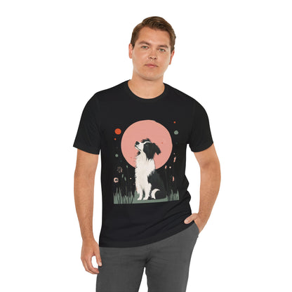 Dreamy Australian Shepherd Minimalist Unisex Tee