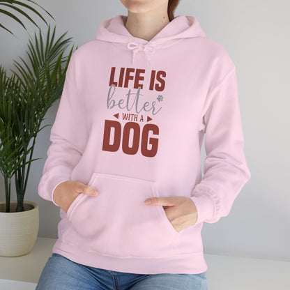 “Life Is Better With a Dog” Unisex Hoodie